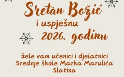 Sretan Božić i uspješnu 2026. godinu