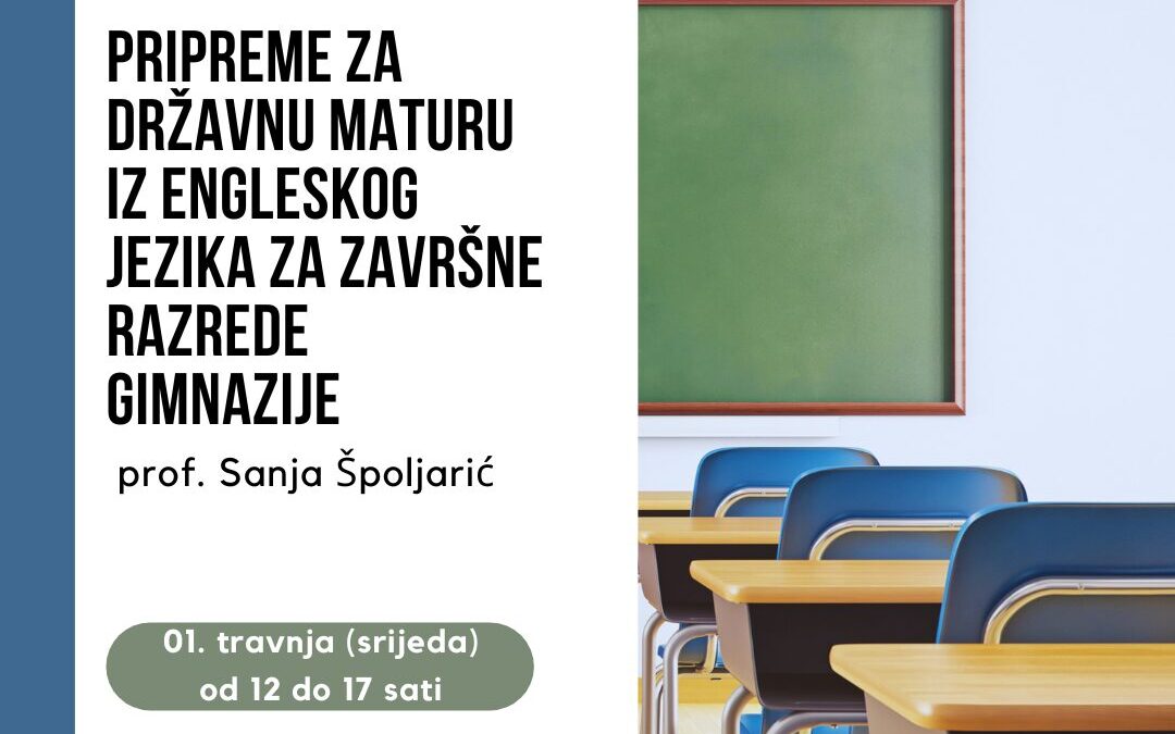 Pripreme za Državnu maturu iz engleskog jezika