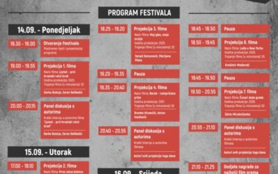 Poziv na 3. festival Domoljubnog filma “Stjepan Mlakar” u kino dvorani Pučkog otvorenog učilišta Slatina